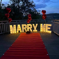 Светещ надпис MARRY ME  (на батерии)