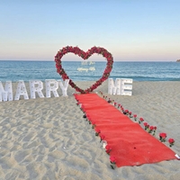 Светещ надпис MARRY ME  (на батерии)