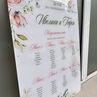 Луксозна сватбена табела