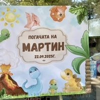 Месал/Платно за погача “Динозаври”