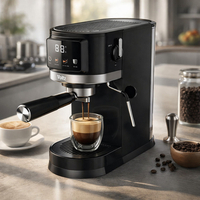 Еспресо машина Oliver Voltz OV51171O, 1575 W, 20 бара, Крема диск, LED дисплей