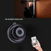 Мини HD камера V380 - Wi-Fi, IR нощно виждане и запис до 64G