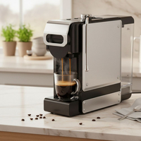 Еспресо машина 8в1 Oliver Voltz OV51171N8M – За капсули и мляно кафе, 1450W, 19 Bar, 5 адаптера 5VS1171N8M