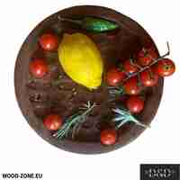 Кръгла дъска ръчна изработка, диаметър 24 см