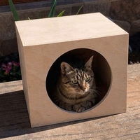 NESTO Cozy – дървена къщичка за котка или малко куче