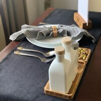 Дървена поставка с акрилен дисплей A5 | Linea Holder