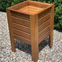 Дървена кашпа – повдигната | Linea Garden