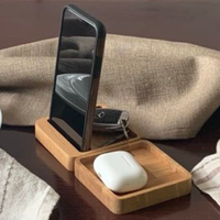Дървена мултифункционална поставка Linea Desk
