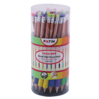 Дървен молив Fatih Taiga Natural 17180 с гума