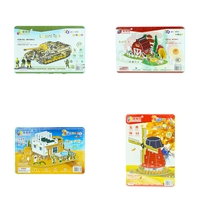 DIY 3D пъзел за сглобяване C119, изработен от хартия и полистиролова пяна