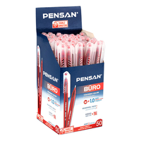 Химикалка Pensan Büro TC Ball 1.0 mm ЧЕРВЕН