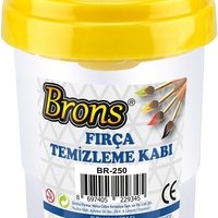 Чашка за почистване на четки с плъзгащ се капак Brons