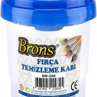 Чашка за почистване на четки с плъзгащ се капак Brons