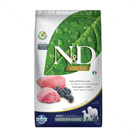 N&D Prime Dog Adult Medium&Maxi с агнешко месо и боровинки за кучета от средни и едри породи над 1 година