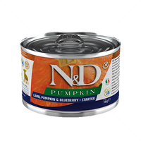 N&D Dog Starter Mini - агнешко месо, тиква, боровинки за подрастващи кучета от дребни породи до 2 месеца