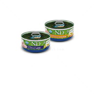 N&D Cat 6х70 гр Natural Meat Duo Menu - пиле и агне за възрастни котки