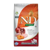 N&D Dog Pumpkin с пилешко месо, тиква и нар за кучета от средни и едри породи над 1 година