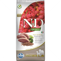 N&D Dog Quinoa за кастрирани кучета от средни и едри породи с патешко месо, киноа, броколи и аспержи на възраст над 1 година