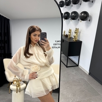 Рокля Мелания бежова