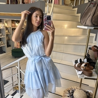 Рокля Лилс синя