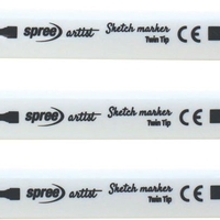 Двувърхи маркери Spree Artist - 80 цвята, в кутия