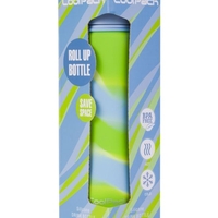 Сгъваема силиконова бутилка COOLPACK - PUMP - Girls Zebra Lime