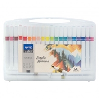 Маркери акрилни Artist Soft Brush, 48 цвята в PP кутия