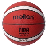 Баскетболна топка Molten B5G3800, FIBA Approved, Кожена, Размер 5