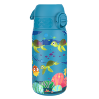 Бутилка за вода Ion8 Print, метална, 400ml, Sea Turtle