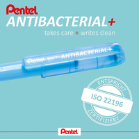 Химикалка Pentel Antibacterial 0.7мм син