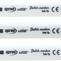Двувърхи маркери Spree Artist - 80 цвята, в кутия