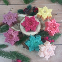 Ароматна свещ  снежинка 