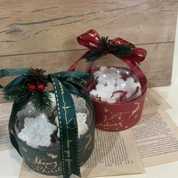 Коледна кутия снежинки 3бр -  вариант 1