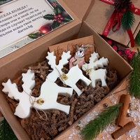 Коледна кутия еленчета  - вариант 3