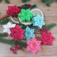 Ароматна свещ  снежинка 