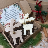 Коледна кутия еленчета вариант 1