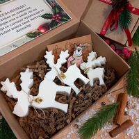 Коледна кутия еленчета  - вариант 3