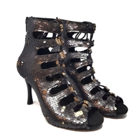 Brown Sequin Boots