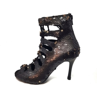 Brown Sequin Boots
