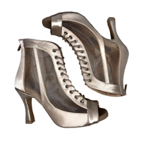 Grey Saten Boots