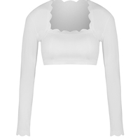 Топ с дълги ръкави IVORY WHITE