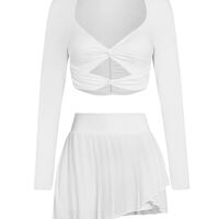 Спортна пола за тенис WHITE