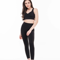 Спортен сет за фитнес Black Cross Back