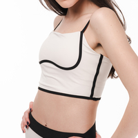 Сет за йога и пилатес Contrast Streamlined White and Black