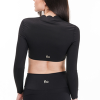 Сет за йога и пилатес Waves Long Sleeve in Black