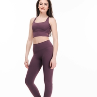 Спортен сет за йога и пилатес Purple Twist X-Cross