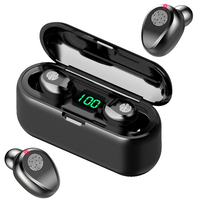 Безжични слушалки bluetooth f9 powerbank