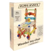Дървен монтажен стол Kruzzel 22506