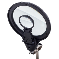 Трета ръка лупа 5 led дръжка 2.5x 90mm запояване