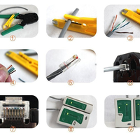 Комплект мрежов тестер lsa rj45 кутия за кримпер